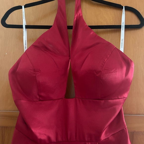 Sherri Hill Wine Red Dress - Picture 1 of 6